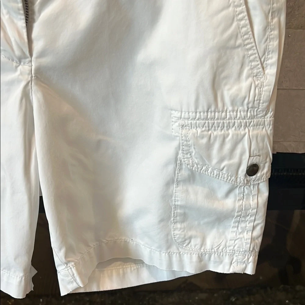 J. Crew Women's Chino City Fit White Cargo Shorts size 4